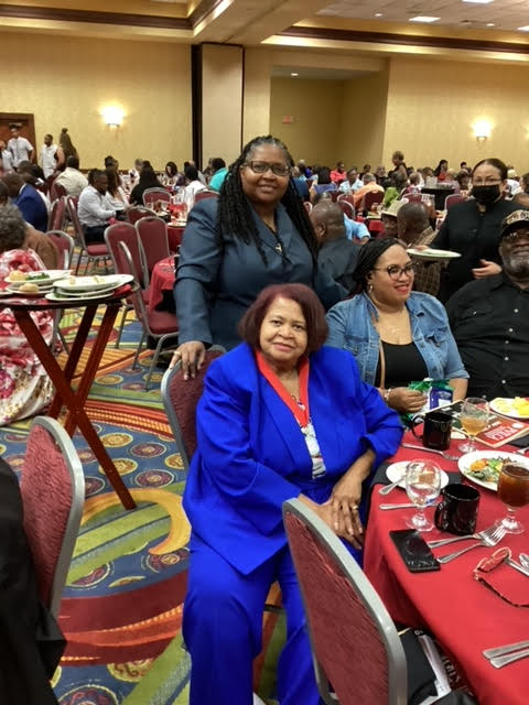 Inductee Melba Hosey and family. Photo by Burl "The Coach" Jones.